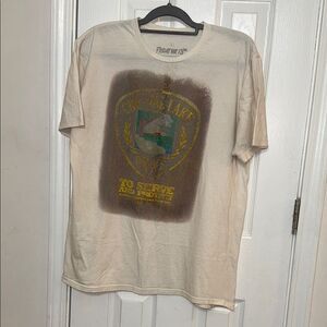 Men's Cream Graphic T-Shirt